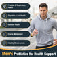 Probiotics for Men, 500 Billion Cfus & 12 Strains, Mens Probiotic, 60 Cap