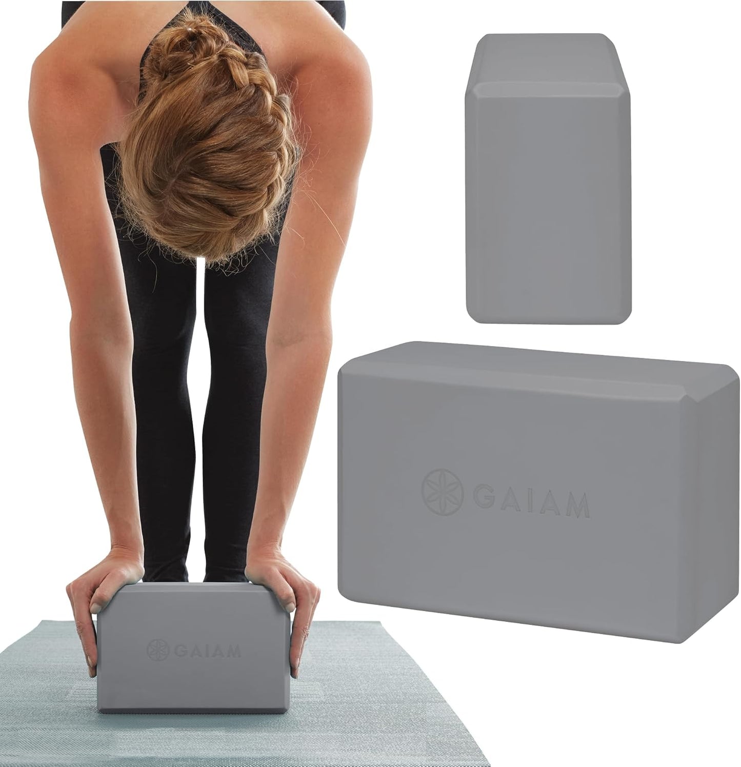 Gaiam Yoga Block - Supportive Latex-Free Eva Foam