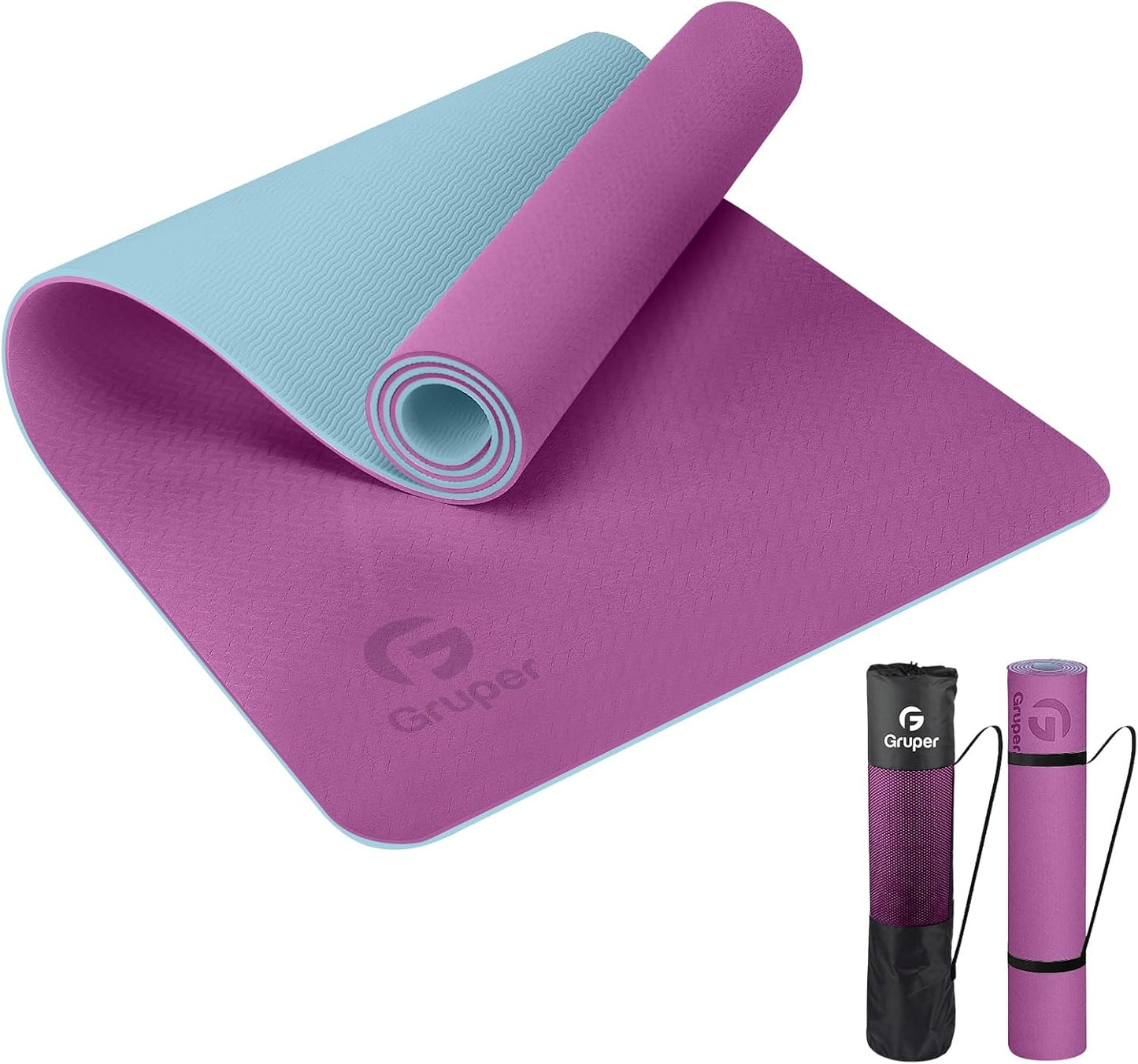 Eco Friendly Yoga Mat with Carrying Strap