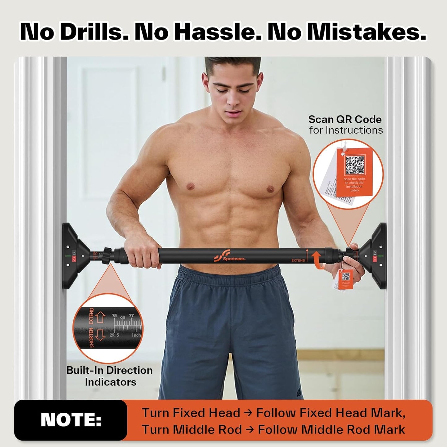 Sportneer Pull Up Bar