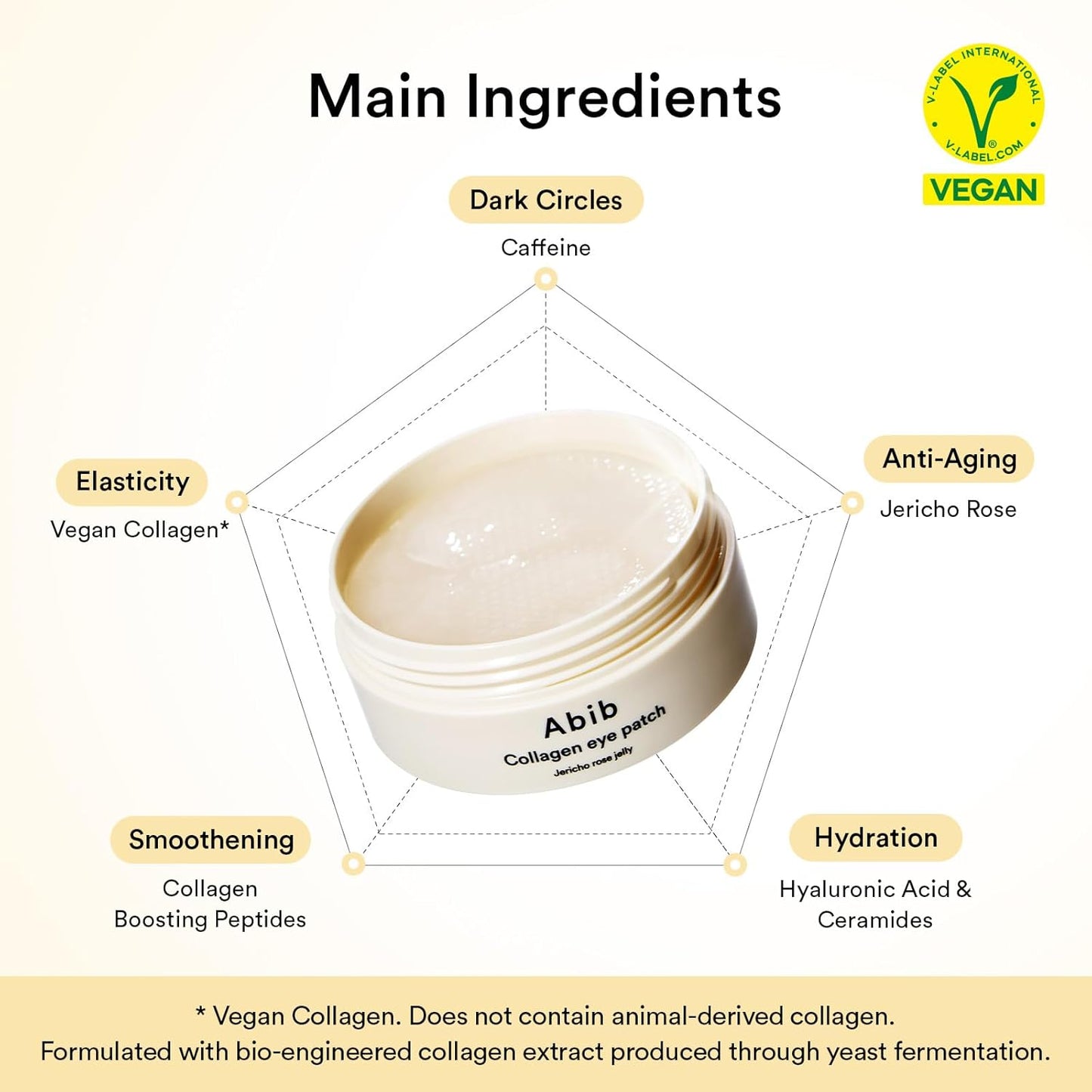 Abib Vegan Collagen Eye Patches for Wrinkles & Fine Line