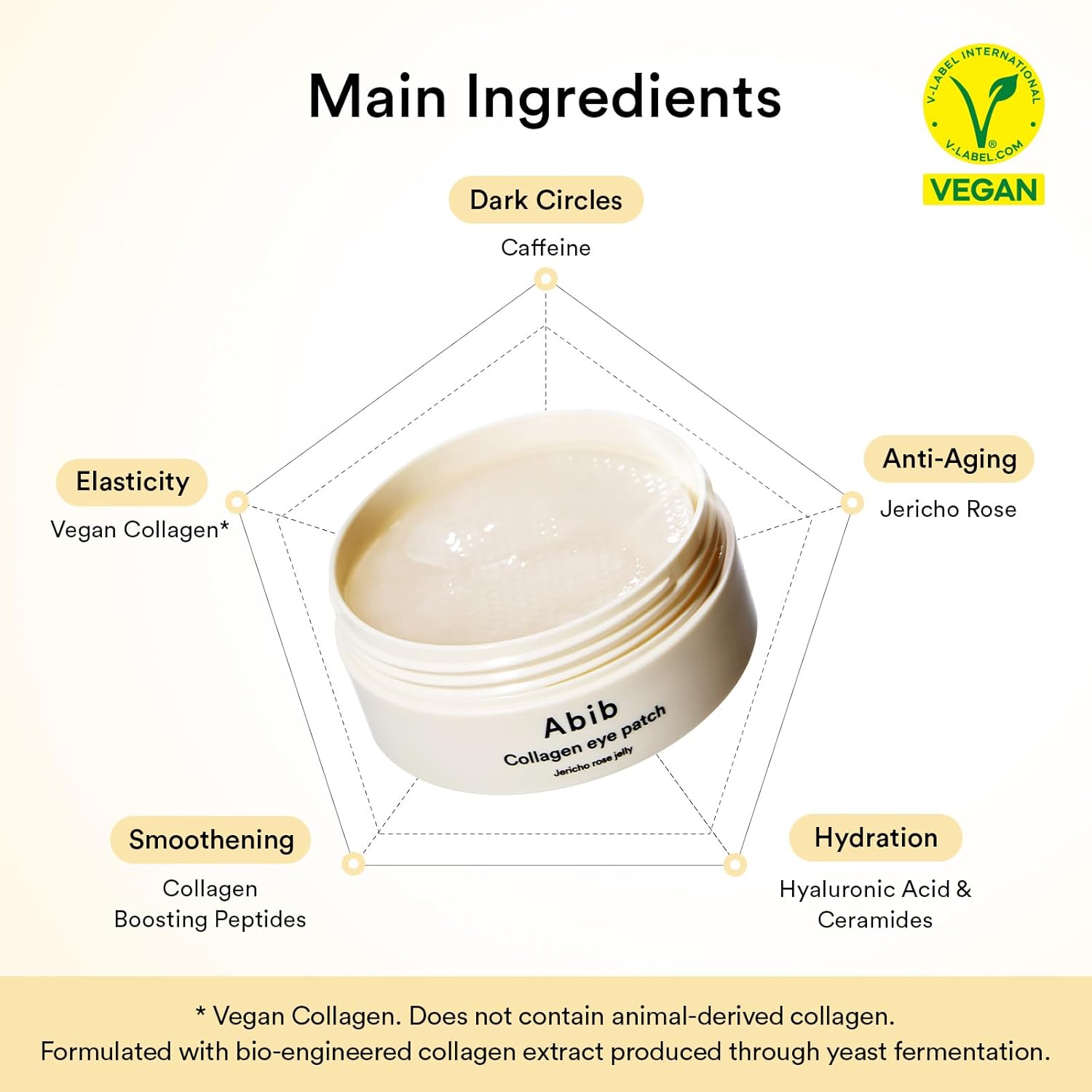 Abib Vegan Collagen Eye Patches for Wrinkles & Fine Line