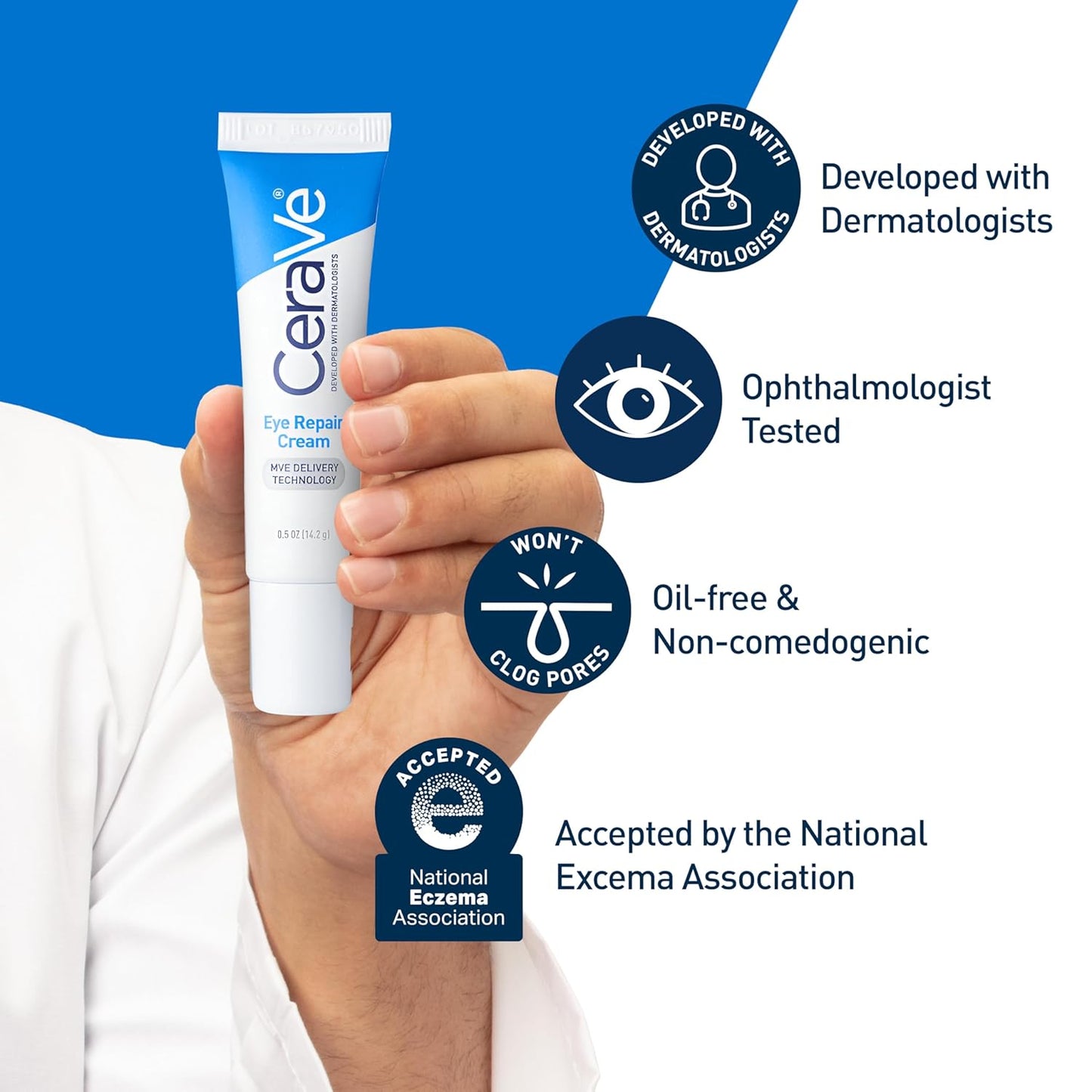 Cerave Eye Repair Cream, under Eye Cream for Puffiness and Bags under Eyes