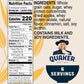 Quaker Protein Instant Oatmeal, Apple Cinnamon, 12G Protein per Serving (6 Pack)