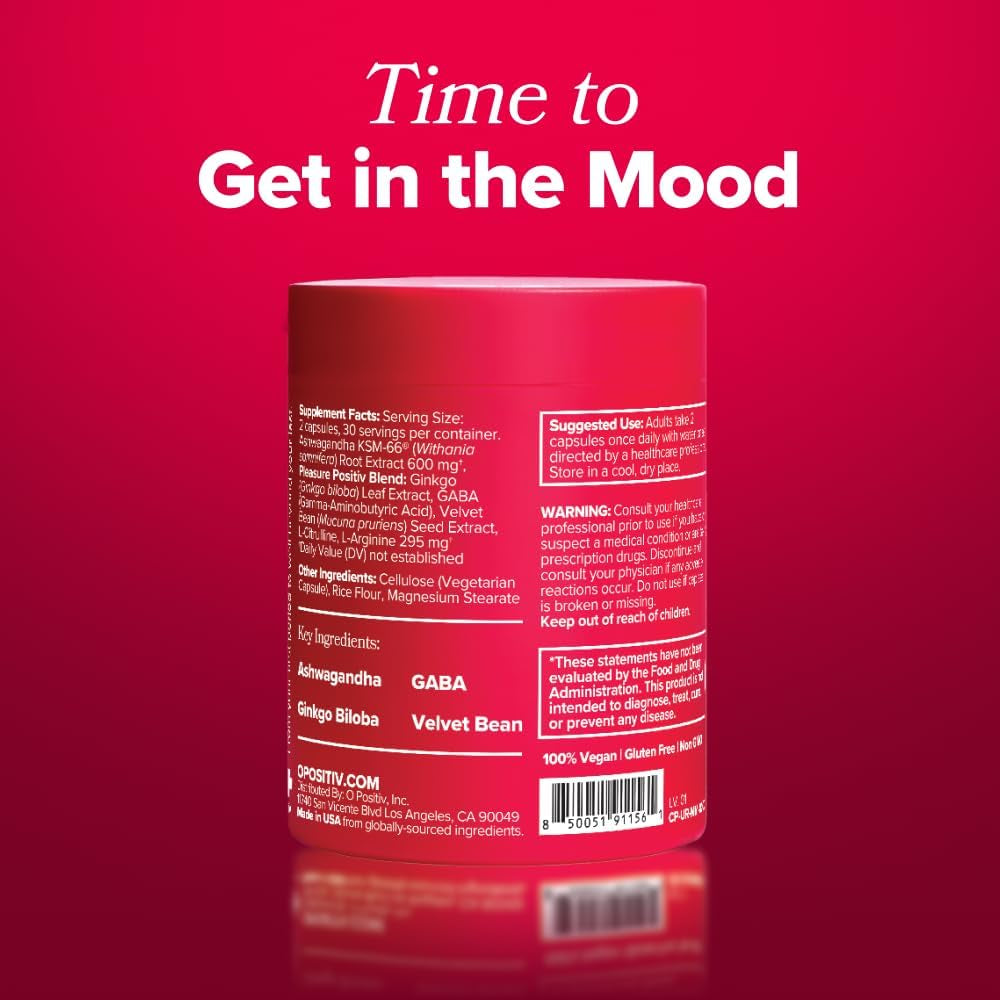 O Positiv URO Vaginal Moisture & Mood – Formulated to Support Vaginal Moisture, Mood & Relaxation