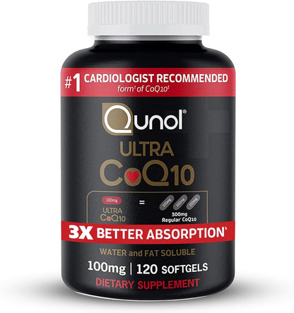 Qunol Ultra CoQ10 100mg, 3x Better Absorption