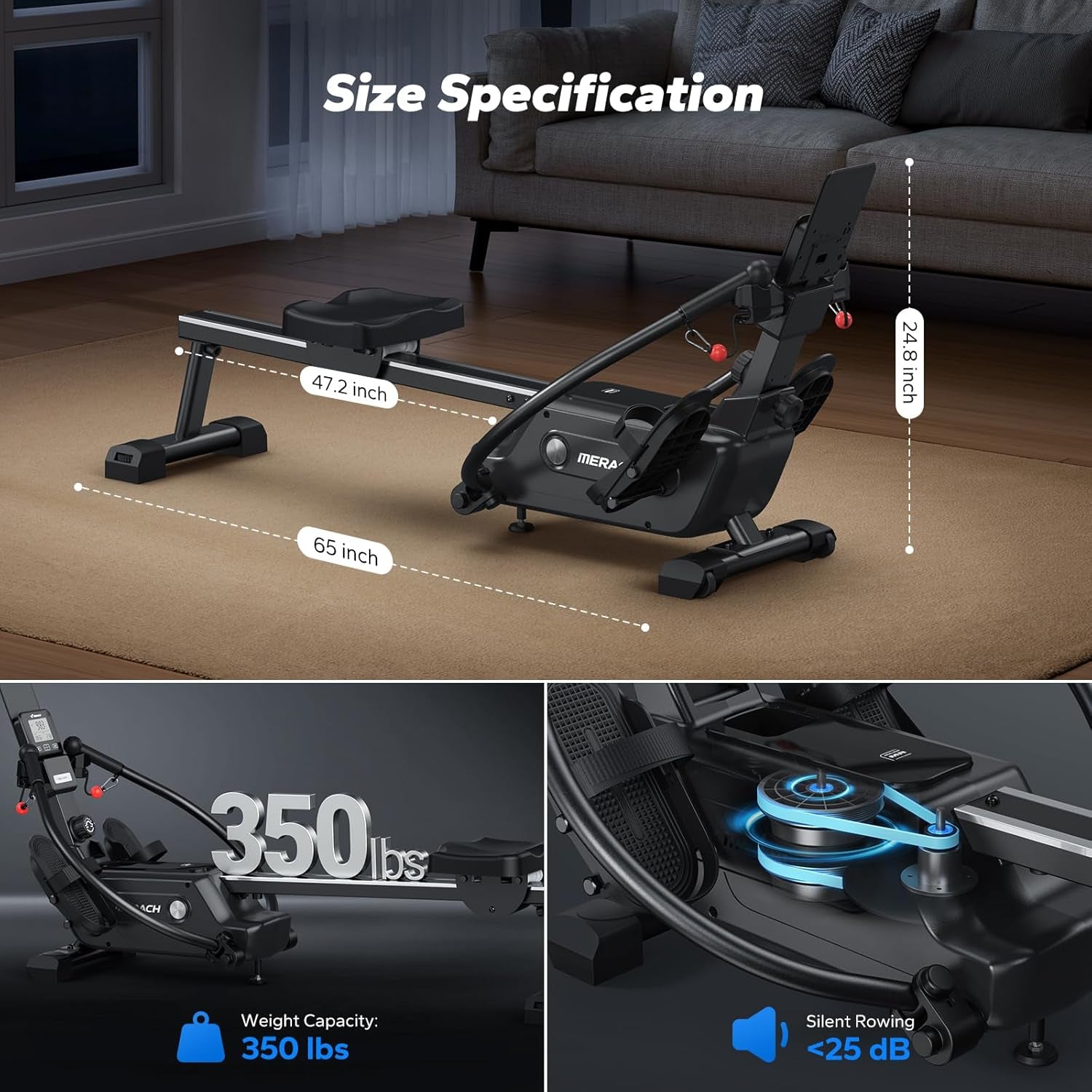 MERACH Sculls Rowing Machines for Home