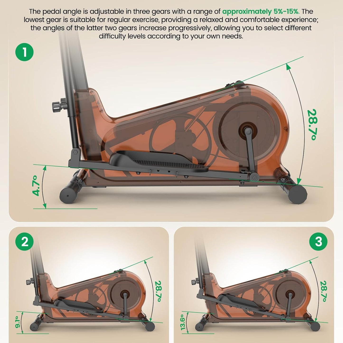 ANCHEER Elliptical Exercise Machine