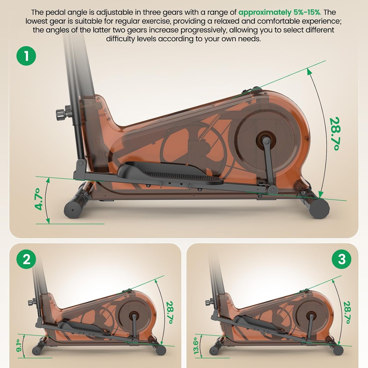 ANCHEER Elliptical Exercise Machine
