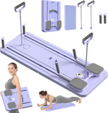 Pilates Board - Pilates Reformer Set, Multi-Purpose Foldable Pilates Reformer Board for Home, 5 in 1 Pilates Sliding Board