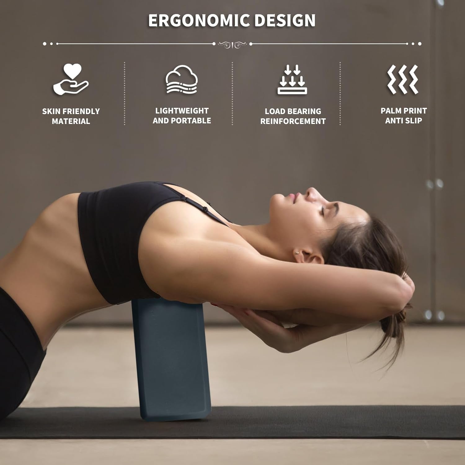9"X6"X3" Yoga Brick Foam Blocks 2 Pcs
