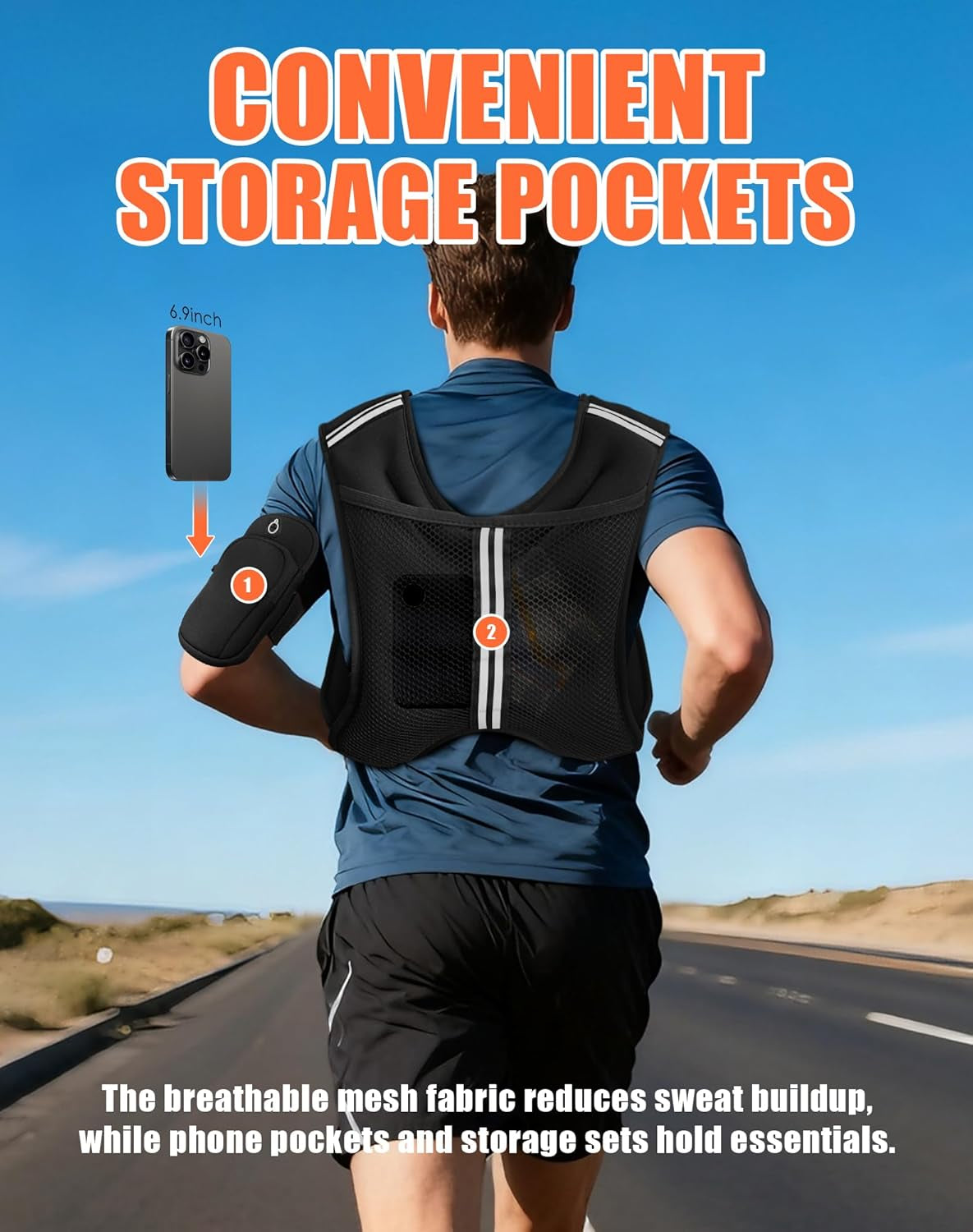 HOMESURE Weighted Vest for Men and Women, 10Lb/15Lb/20Lb/25Lb/30Lb