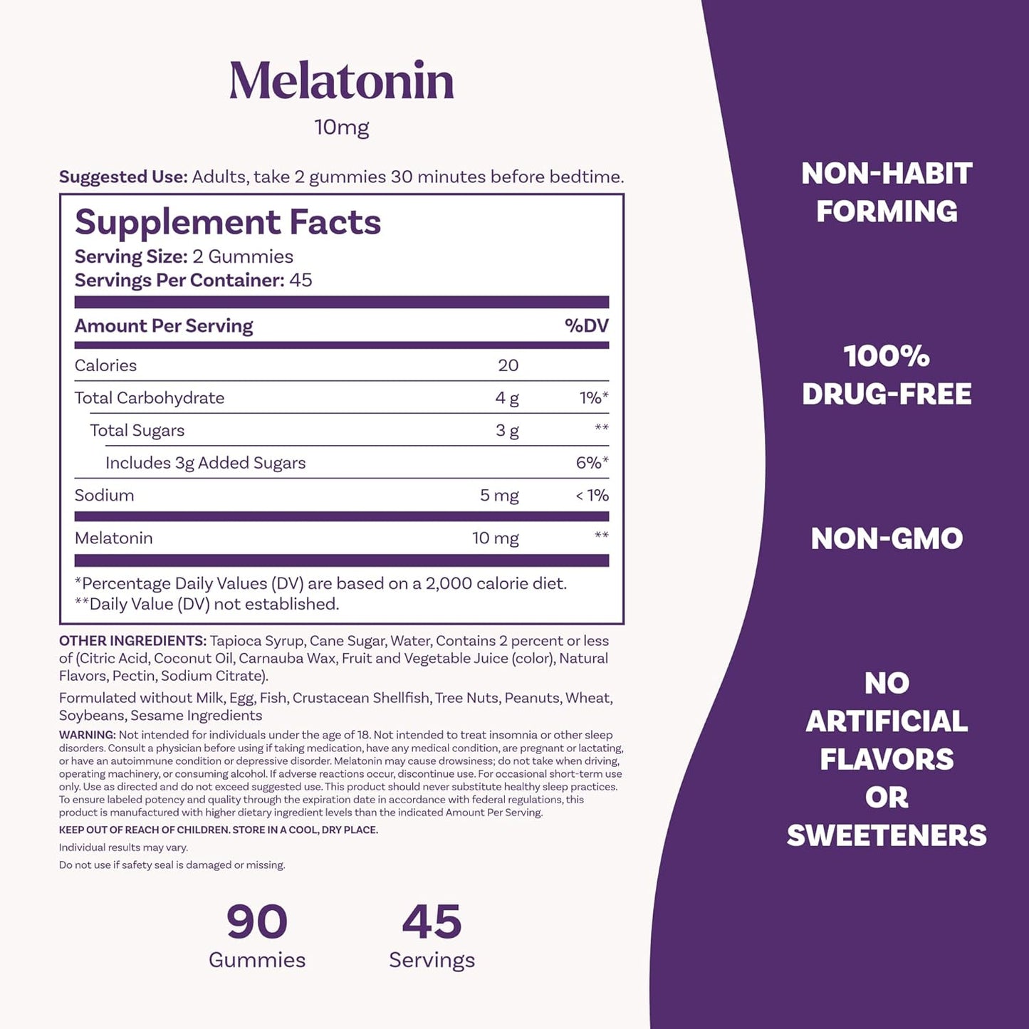Natrol 10 mg Melatonin Gummies, Sleep Support for Adults