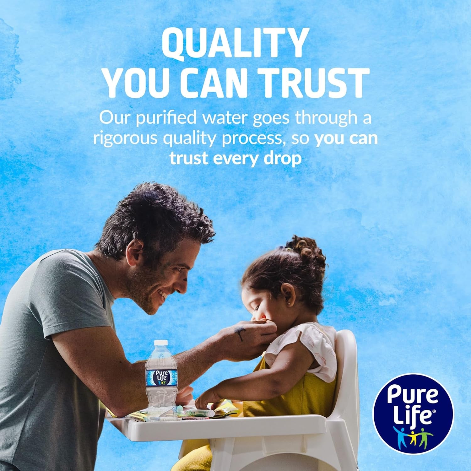 Pure Life Purified Water Bottles, 12 Pack