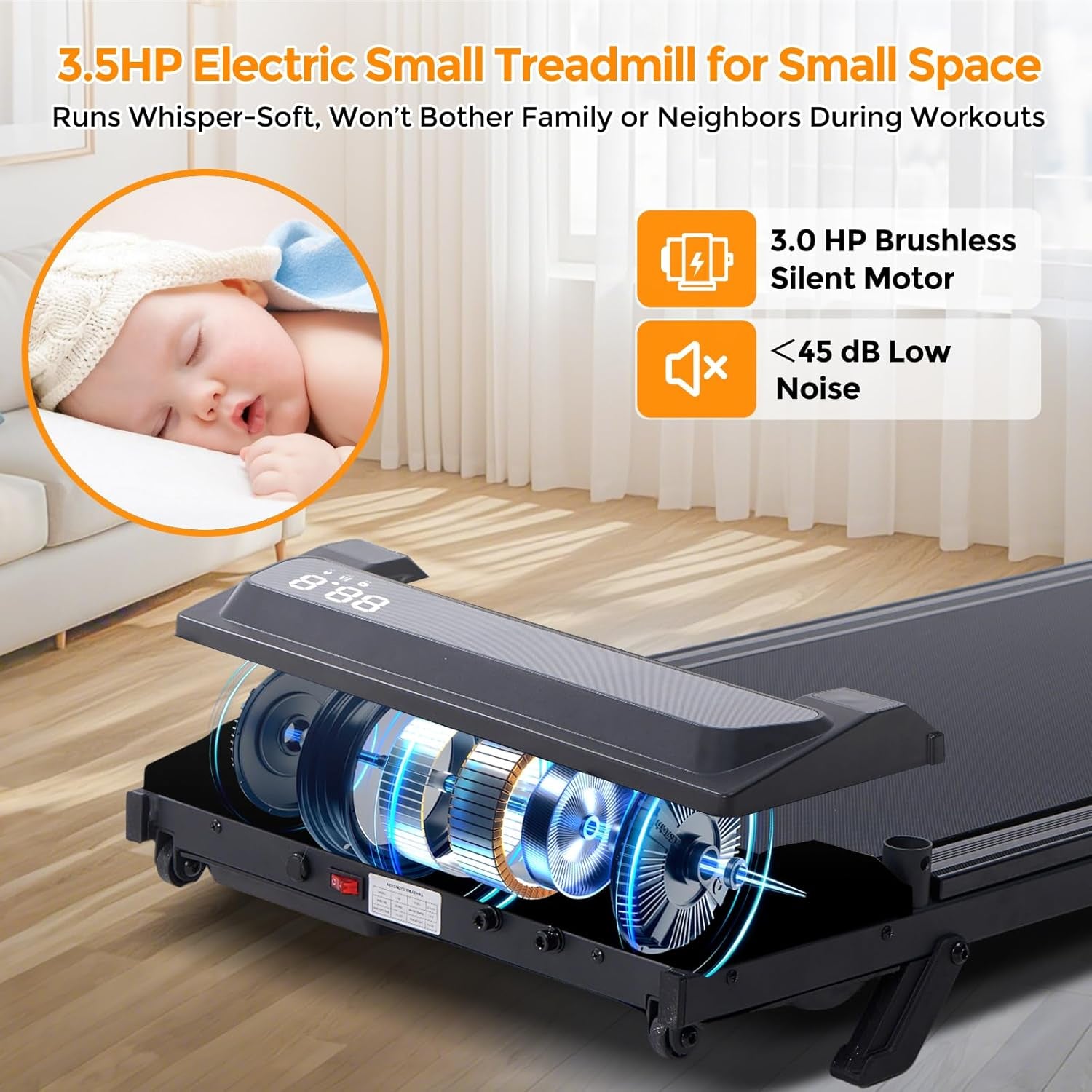 KASSADIN Walking Pad with Handlebar