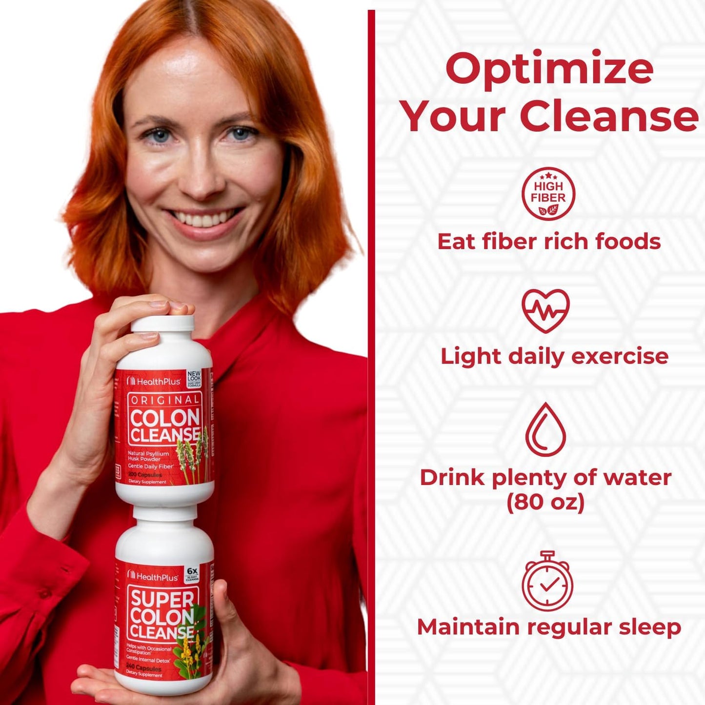 Health Plus Super Colon Cleanse 60 Day Supply of Gentle Gut Cleanse Detox