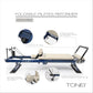 Tone Fitness Foldable Pilates Reformer – Portable Pilates Machine with Adjustable Resistance Bands