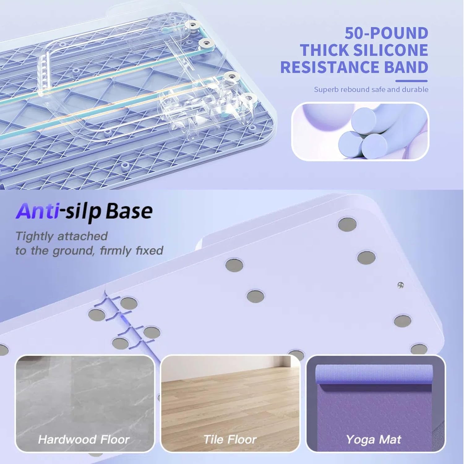 CroyVine Pilates Reformer Board for Home Workout