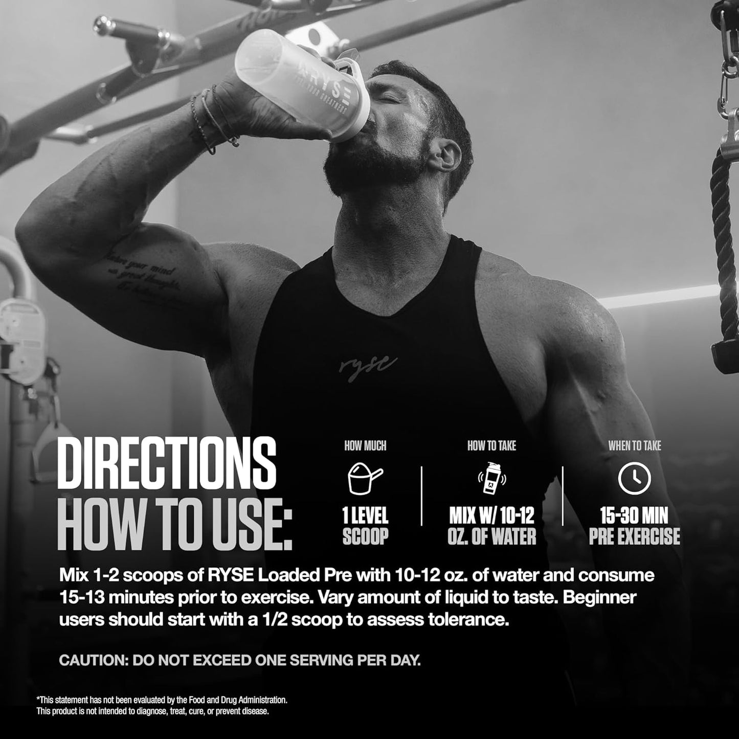 RYSE Loaded Pre Workout Powder
