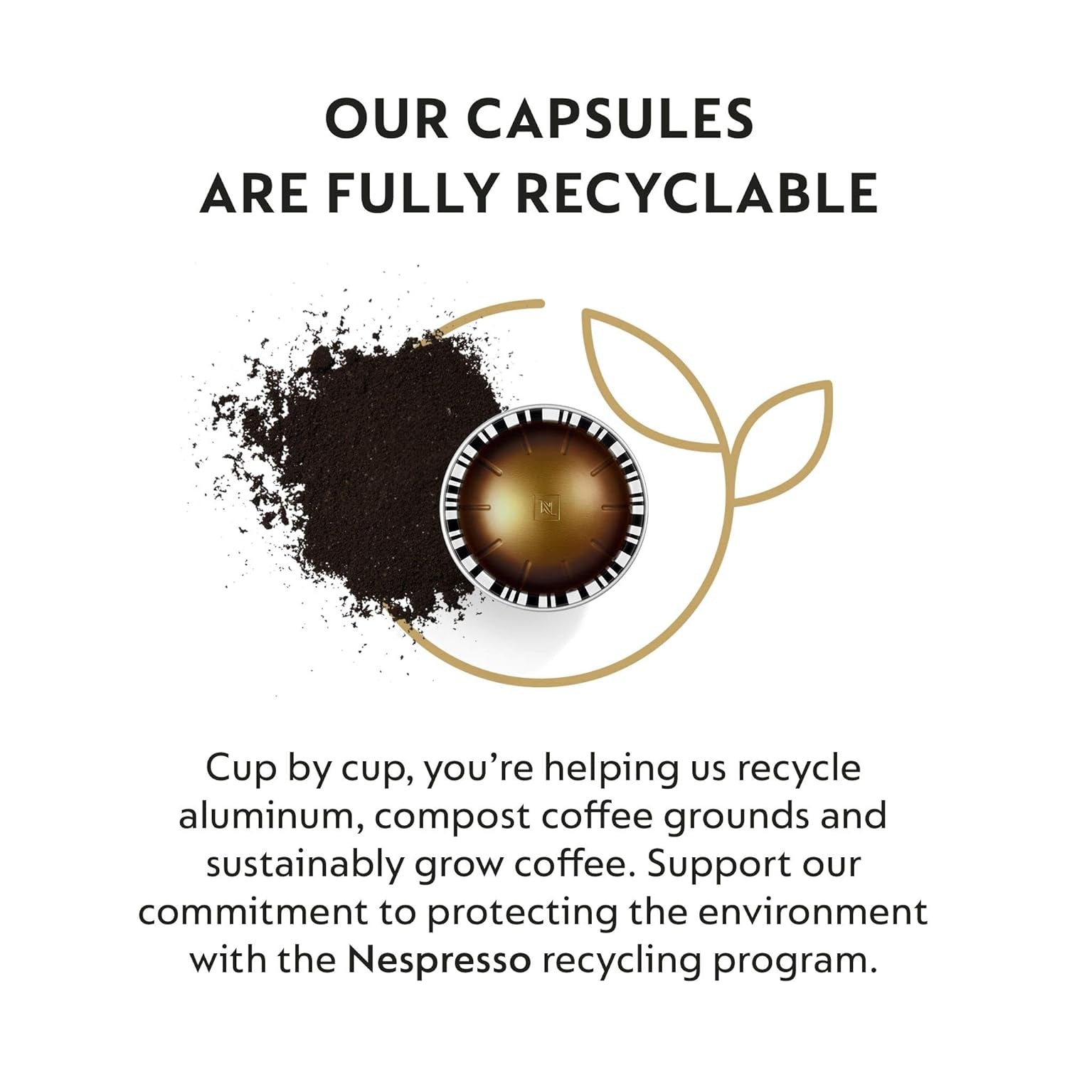 Nespresso Capsules Vertuo, Double Espresso Scuro, Dark Roast Espresso Coffee, Brews 2.7Oz.