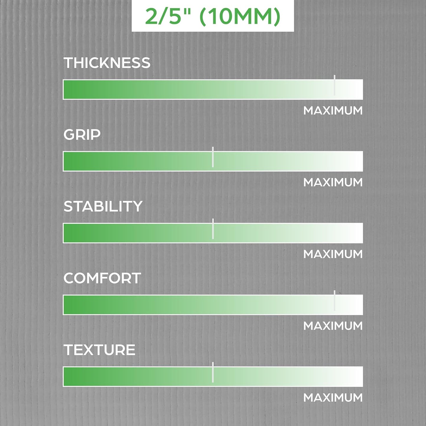 Gaiam Yoga Mat - Thick 2/5" (10Mm) Workout Mat