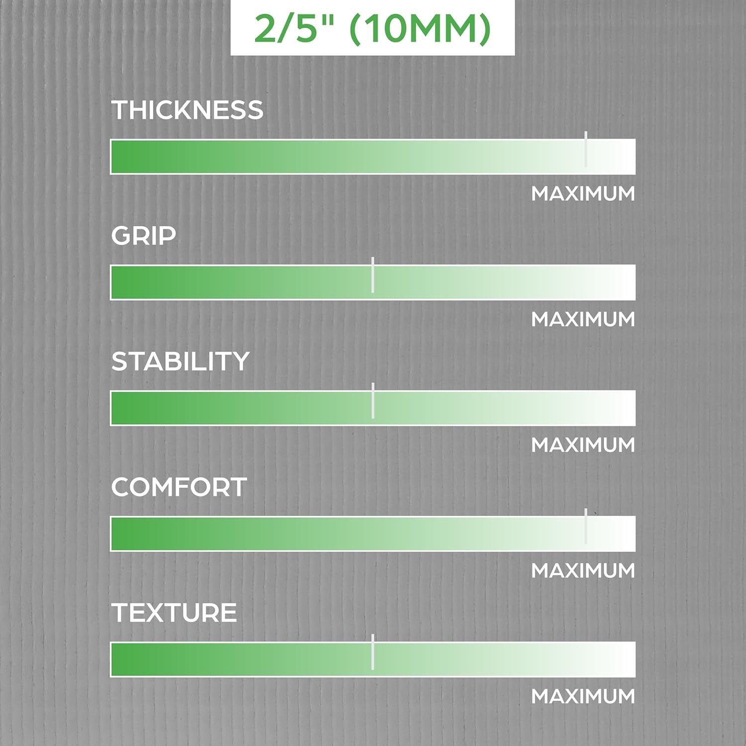 Gaiam Yoga Mat - Thick 2/5" (10Mm) Workout Mat