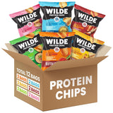 WILDE Protein Chips Variety Pack, High Protein Snacks, Pack of 12