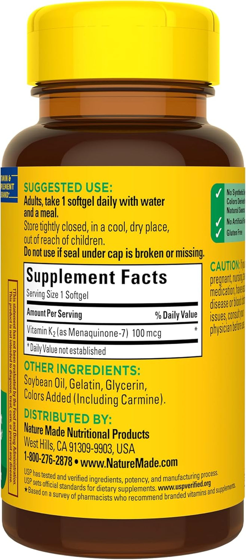 Nature Made Vitamin K2 100 mcg