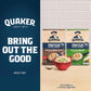 Quaker Protein Instant Oatmeal, Maple Brown Sugar, 12G Protein per Serving (6 Pack)