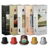 Organic USDA Café Romano Coffee Aluminum Espresso Pods for Nespresso Original Machine