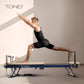 Tone Fitness Foldable Pilates Reformer – Portable Pilates Machine with Adjustable Resistance Bands