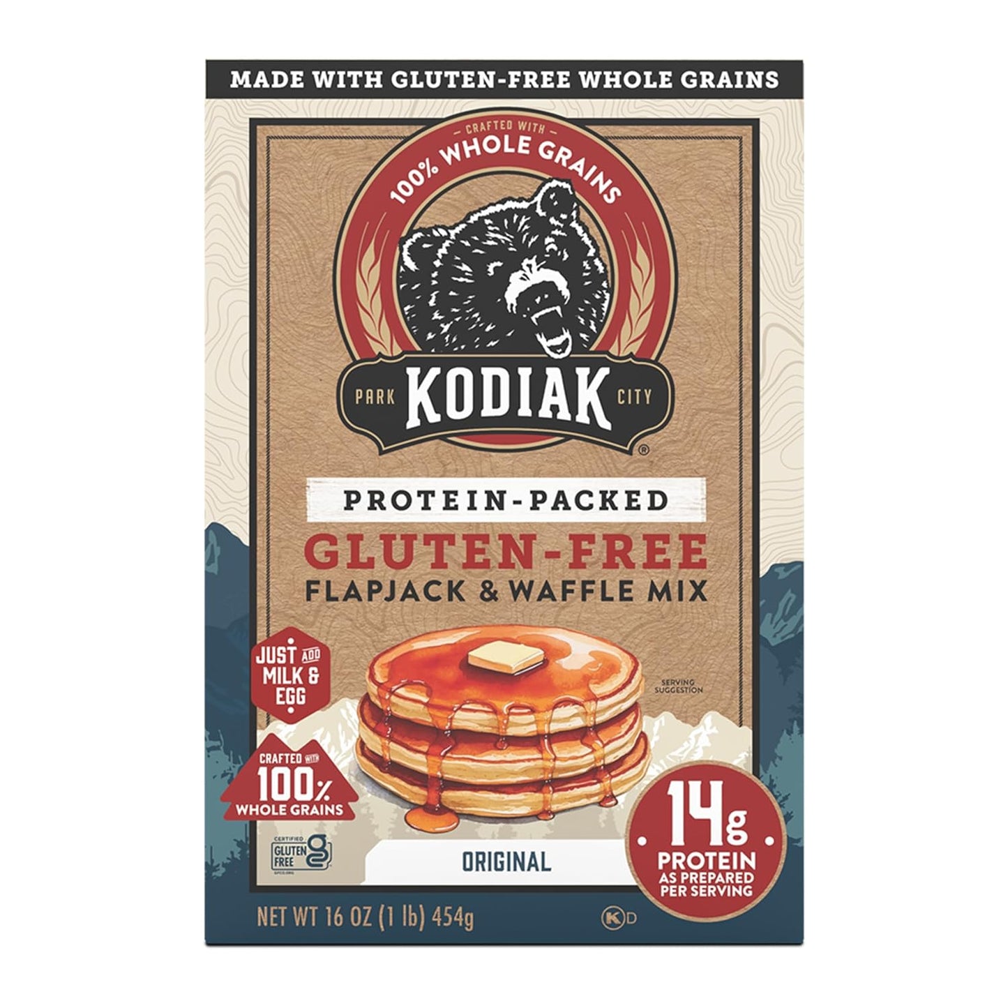 Kodiak Cakes Frontier Oat Gluten Free Protein Pancake and Waffle Mix (Pack of 6)