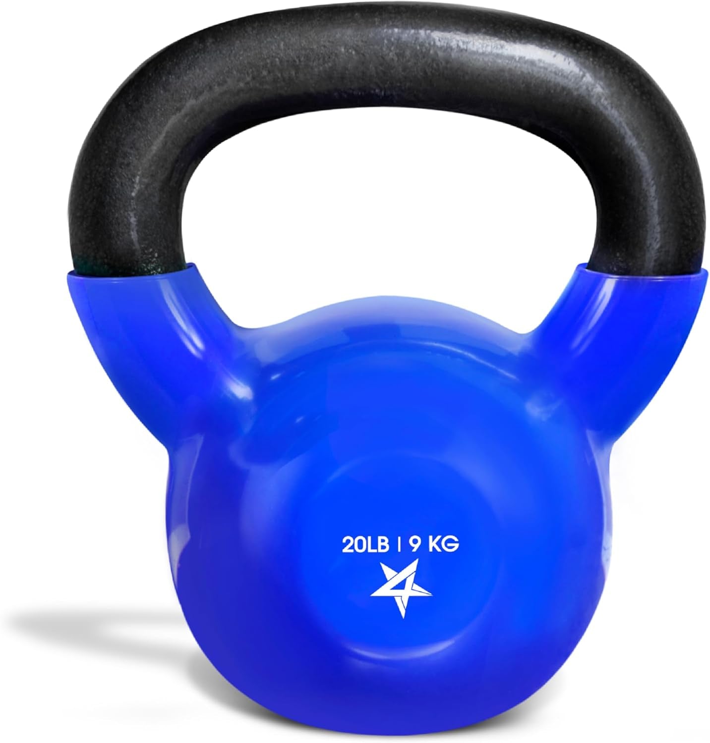 20 Pound Vinyl Coated Cast Iron Kettlebell