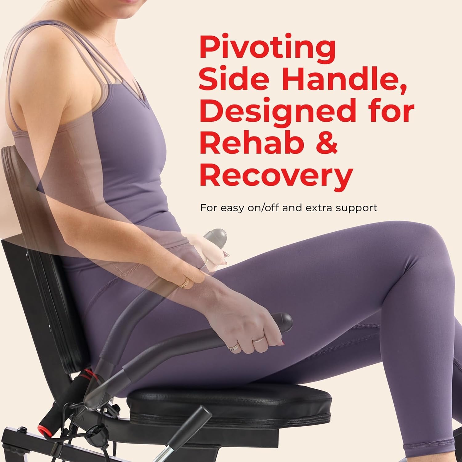 Sunny Health & Fitness Smart Heavy-Duty Recumbent Bike