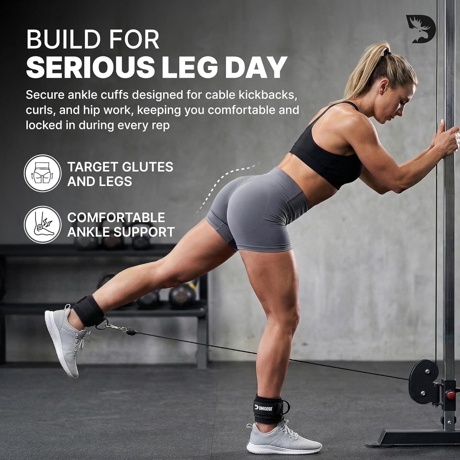 DMoose Fitness Ankle Strap for Cable Machine