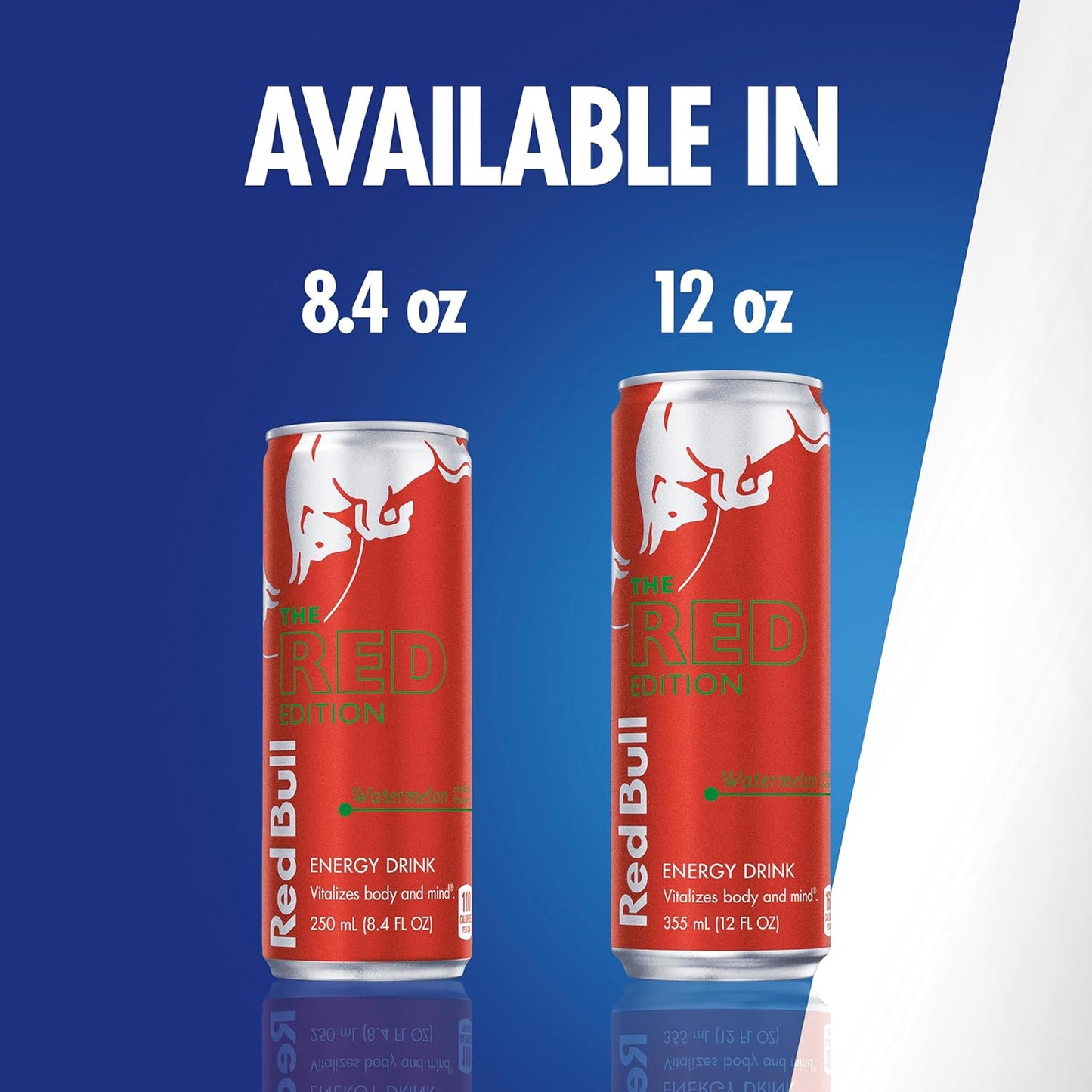 Red Bull Red Edition Energy Drink, Watermelon, 12 Fl oz, Pack of 24 Cans