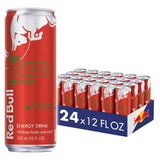 Red Bull Red Edition Energy Drink, Watermelon, 12 Fl oz, Pack of 24 Cans