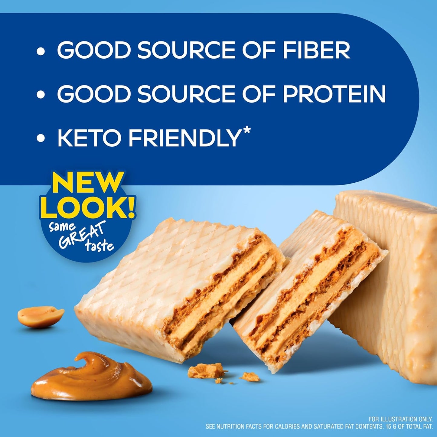 Atkins Peanut Butter Protein Wafer Crisps, 5 Count