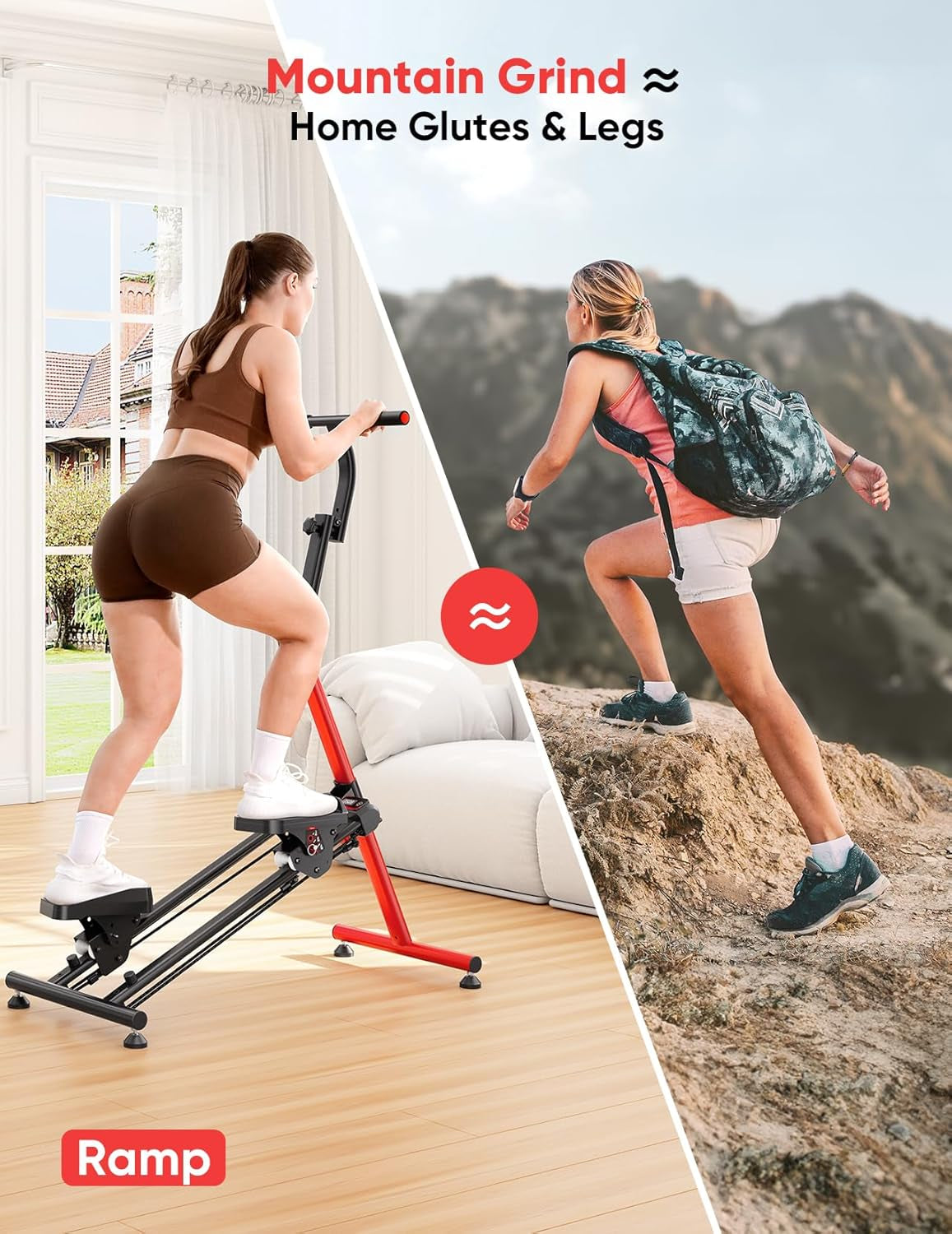 YOLEO Adjustable Resistance Stair Steppers for Exercise at Home