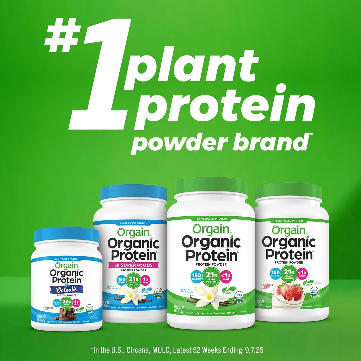 Orgain Organic 30g Vegan Plant Protein Powder