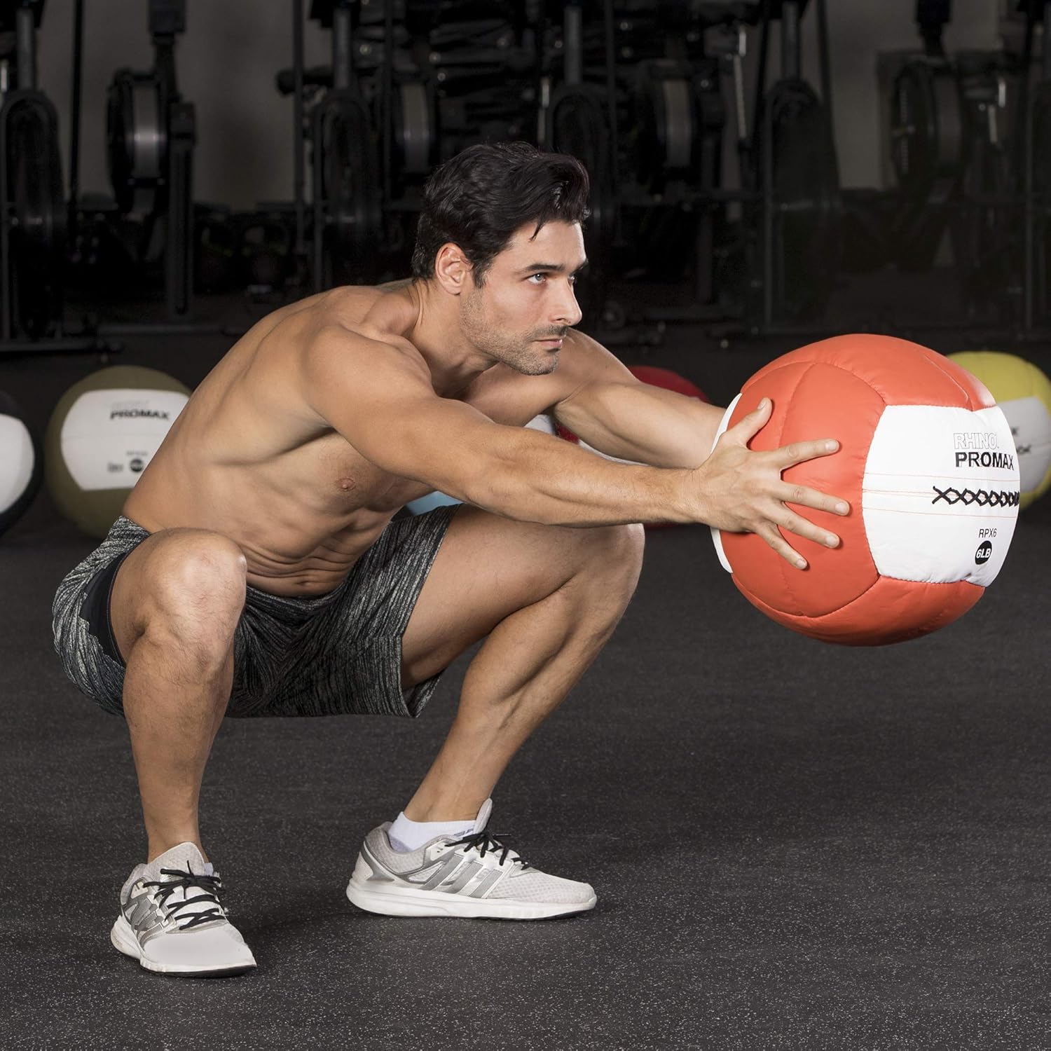 Rhino Promax Wall Balls - Soft Shell Non-Slip Grip for Weightlifting