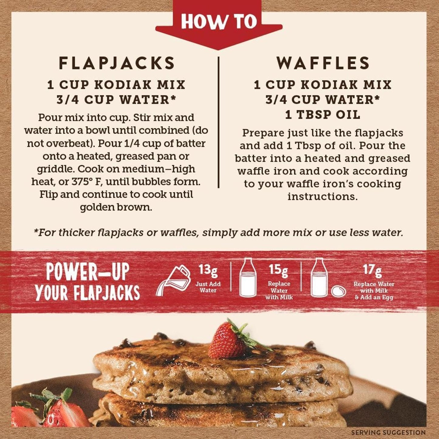 Kodiak Cakes Protein Pancake Power Cakes, Chocolate Chip (Pack of 6)