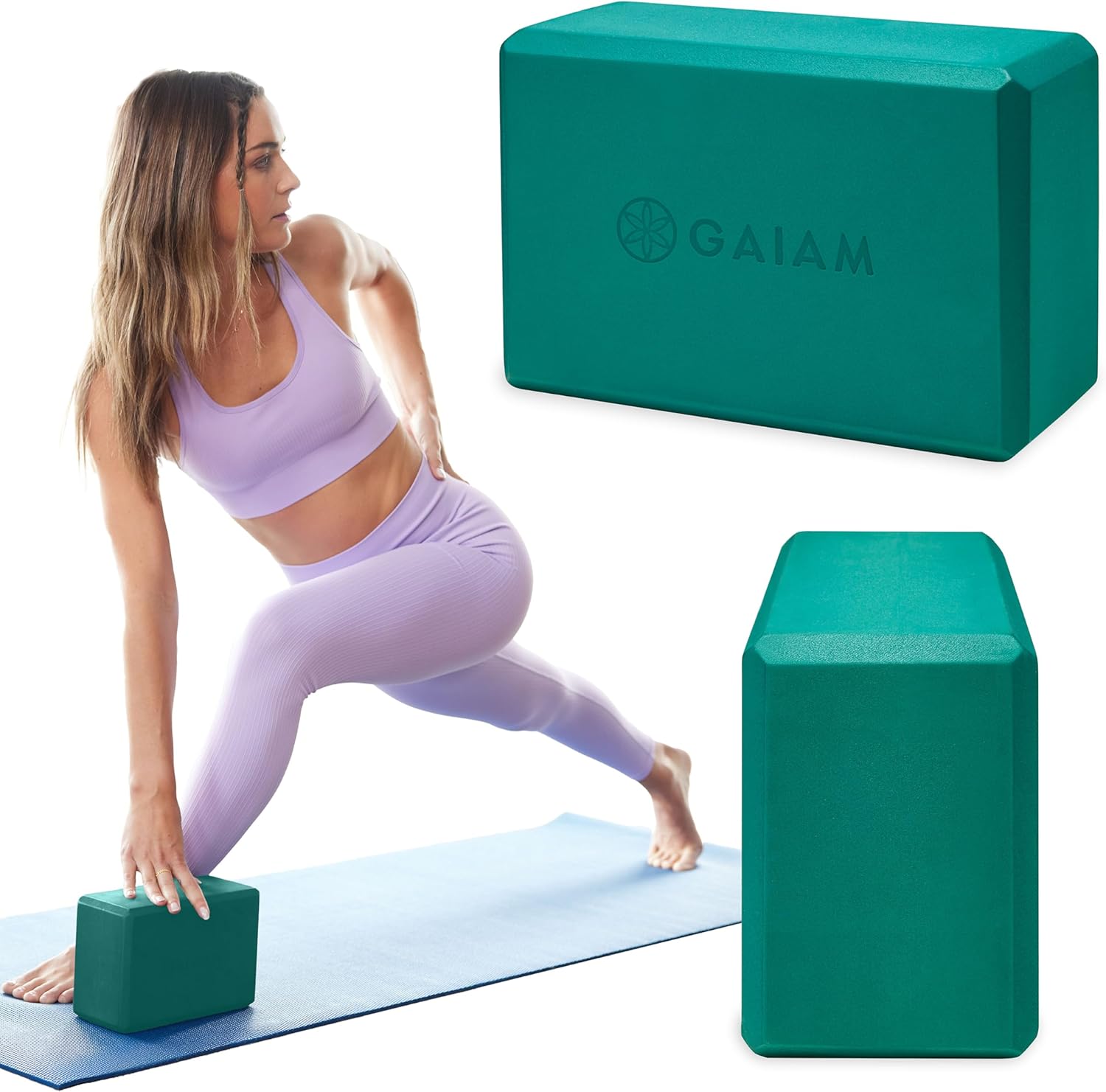 Gaiam Yoga Block - Supportive Latex-Free Eva Foam