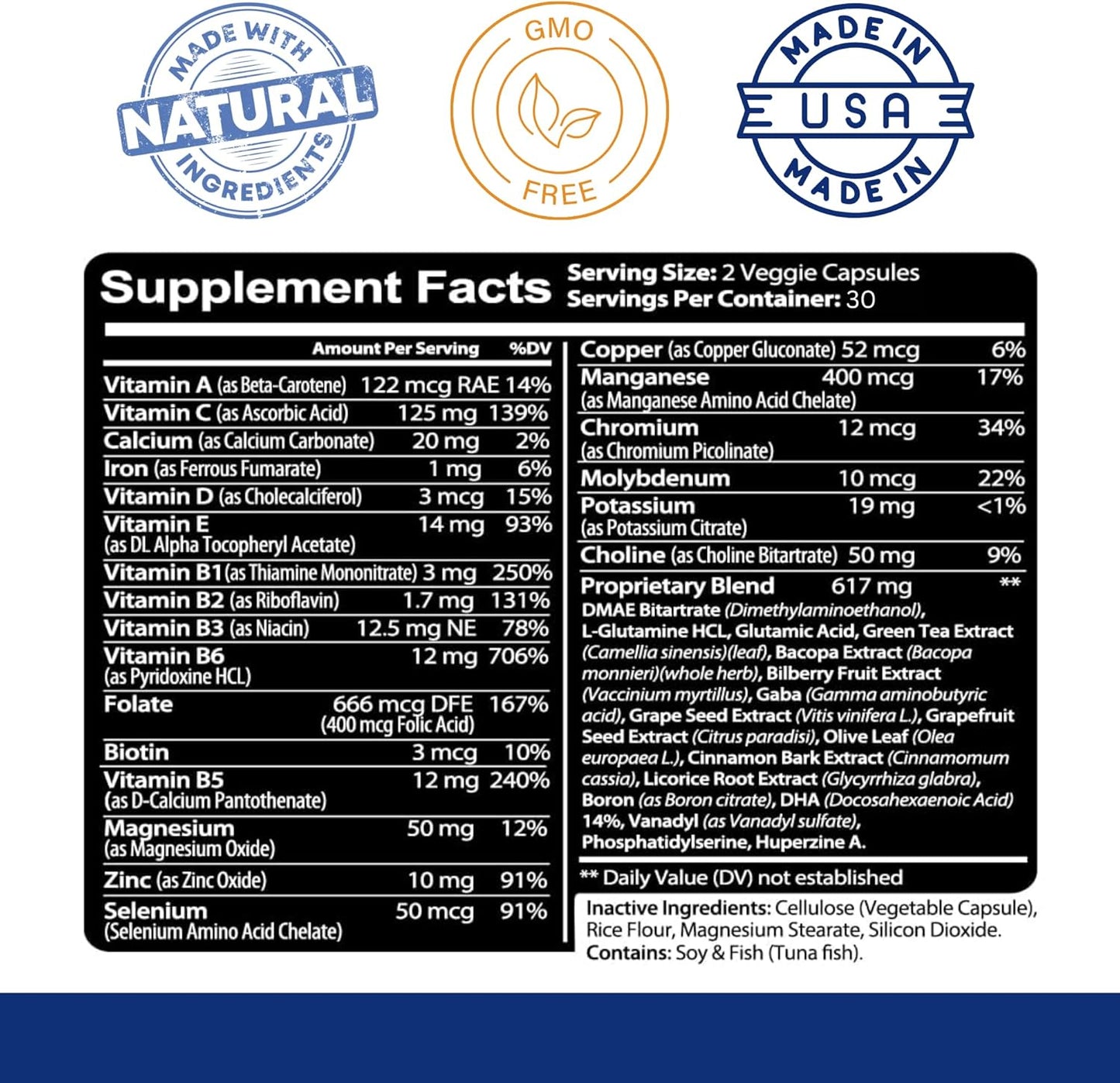 Kaya Naturals - Neuro Brain for Memory & Focus - Nootropic Brain Support Supplement - 60 Count