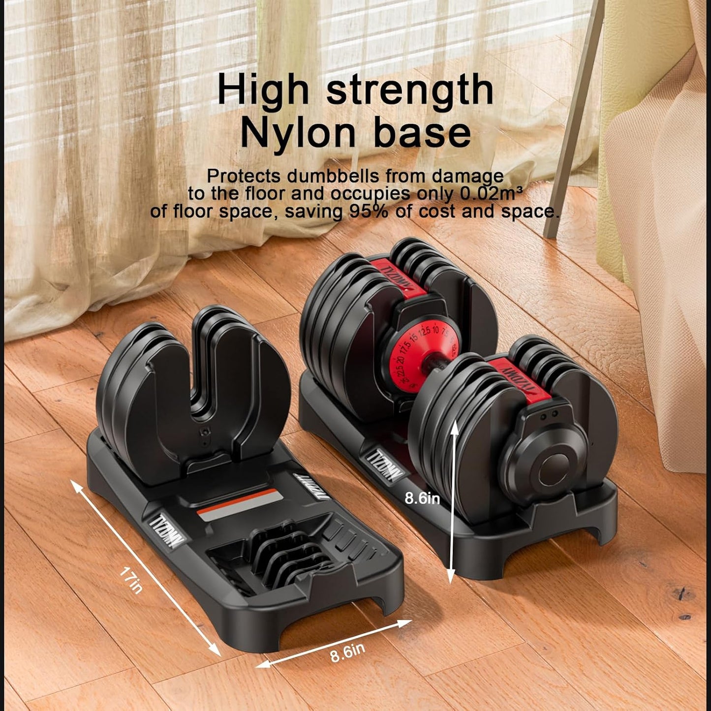 TYZDMY Adjustable Dumbbells Set of 2