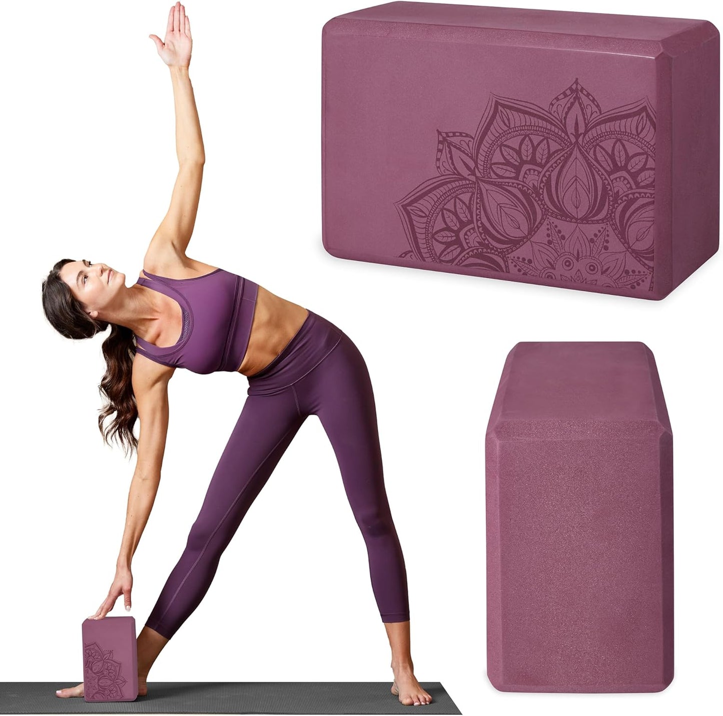 Gaiam Yoga Block - Supportive Latex-Free Eva Foam
