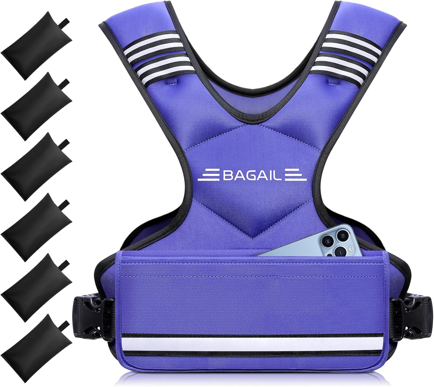 BAGAIL Adjustable Weighted Vest 4-10Lb/12-18Lb/20-32Lb