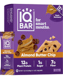 IQBAR Clean Plant Protein Bars - Almond Butter Chip - 12 Count
