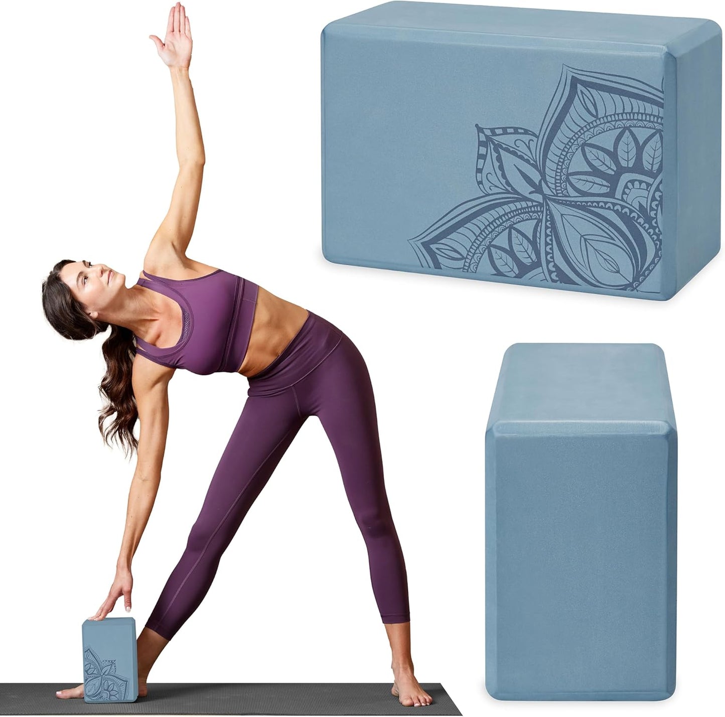 Gaiam Yoga Block - Supportive Latex-Free Eva Foam