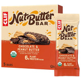CLIF Nut Butter Bar - Chocolate Peanut Butter - Energy Snack Bars - Non-Gmo - USDA Organic - Plant Based - Low Glycemic - 1.76 Oz. (5 Pack)